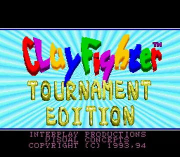 Clay Fighter - Tournament Edition (USA) screen shot title